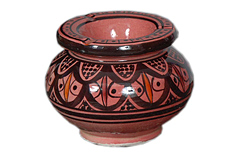 BRICK & BLACK COLOR MOROCCAN ASHTRAY
